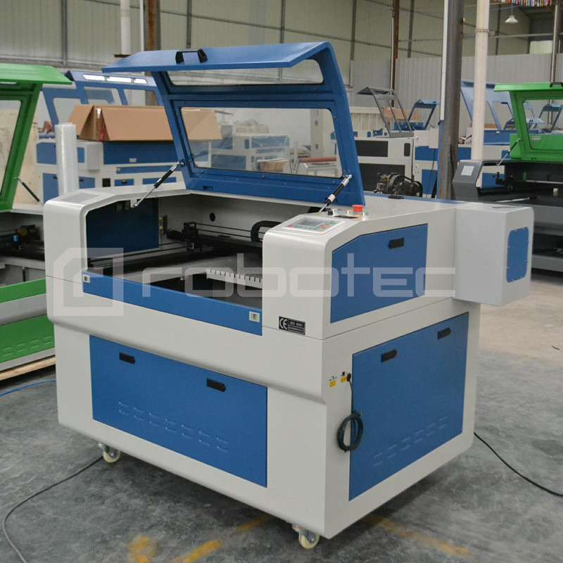 Robotec Co2 Laser Cutting Machine with CCD Camera/Metal CNC laser cutting machine With Dual head