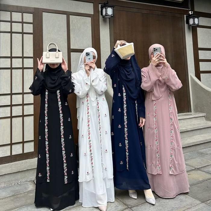 SAFWA ABAYA OOTD AS19 DRESS KEKINIAN MATT PREMIUM GAMIS OUTHER TURKEY MUSLIM WANITA PESTA DEWASA