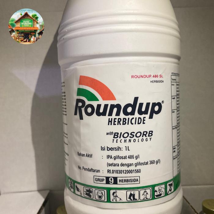 Roundup 1 Liter 1000 Ml Herbicide Biosorb Tech Asli Original Tbk
