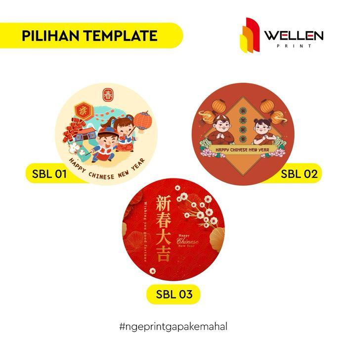 WELLEN PRINT - Cetak Sticker Bulat Label Stoples Hampers Imlek / Print Stiker Toples Parcel CNY