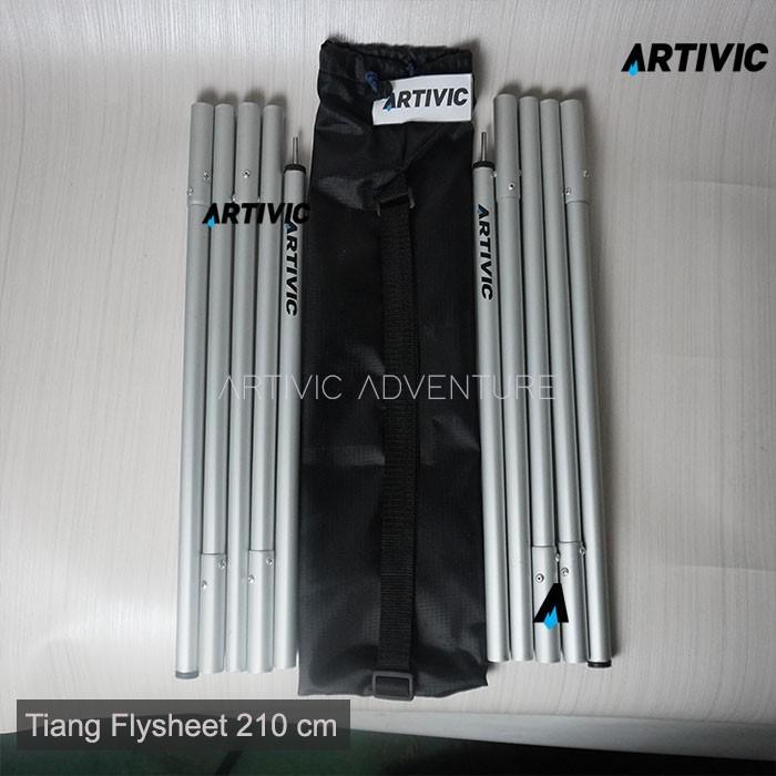 Sepasang Tiang Flysheet 210cm Aluminium Alloy Pole Artivic Ultralight