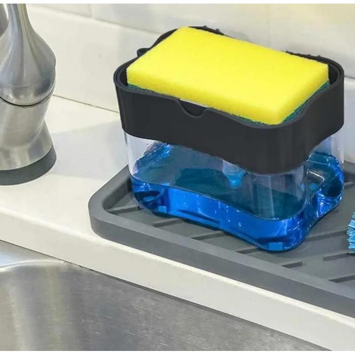 Dispenser Sabun Cuci Piring Model persegi / Tempat Sabun Cuci Piring / Tempat Sabun Cair Cuci Piring
