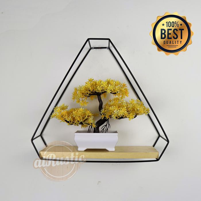 Terlaris aiRustic - Rak dinding segitiga SALE