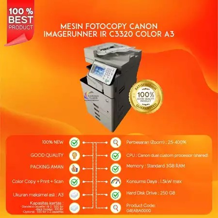 Mesin Fotocopy Canon IMAGERUNNER IR C3320 Color A3