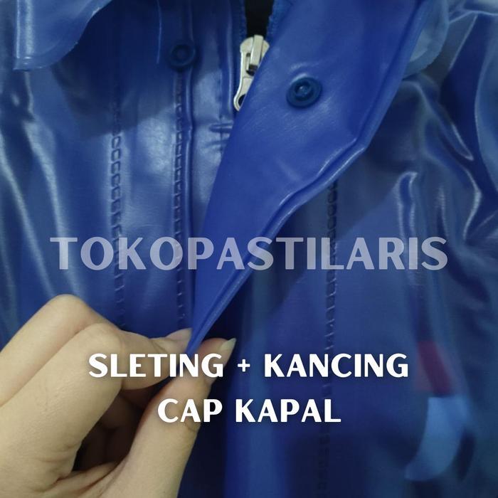 Jas hujan / jas hujan cap kapal / jas hujan seleting kancing kapal Gratis Ongkir