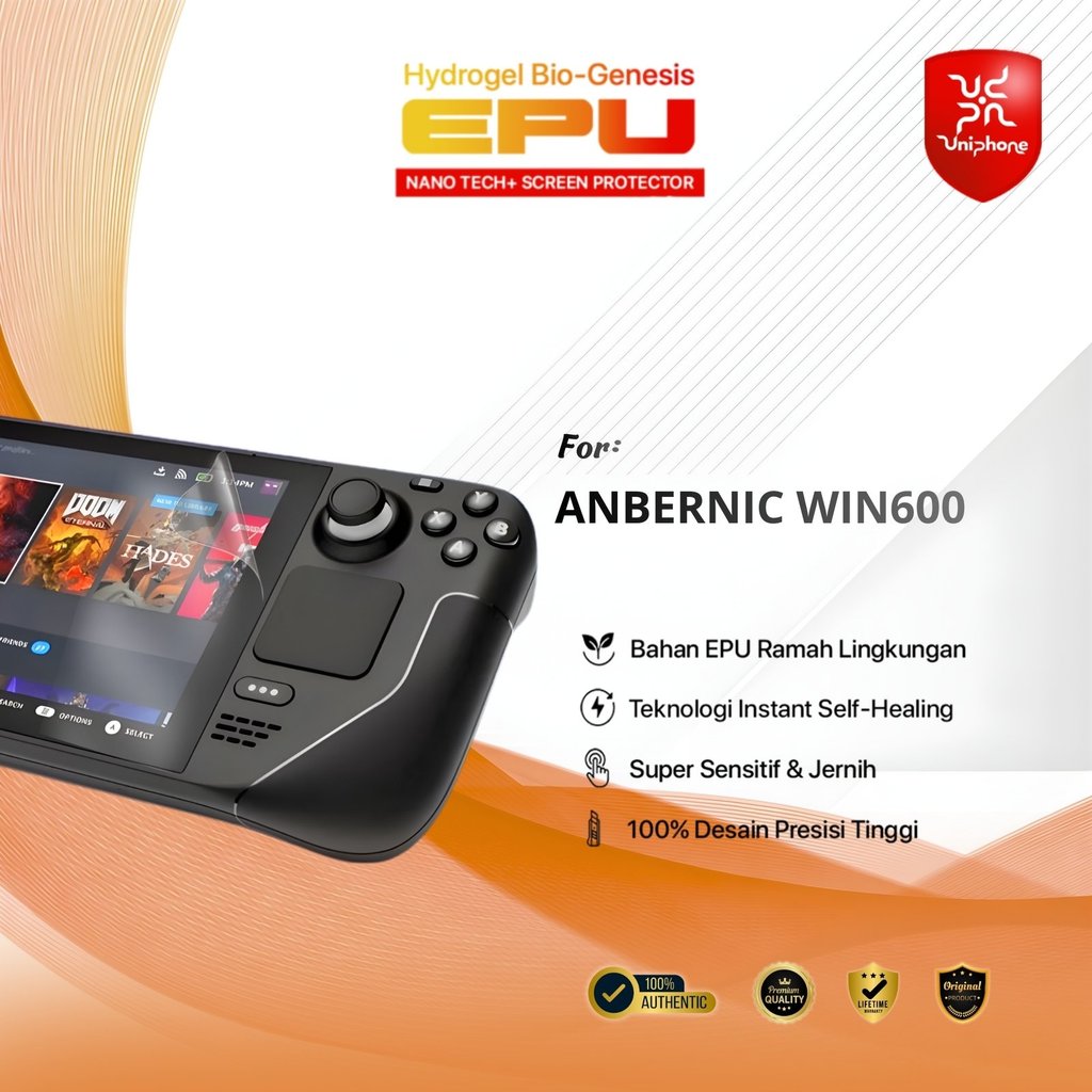 UniPhon BIO-HYDRO EPU Hydrogel Screen Guard for ANBERNIC WIN600   Top-Tier Protection Film Clear HD 