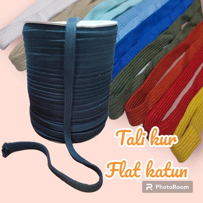 tali kur flat katun / tali kur gepeng. jual meteran
