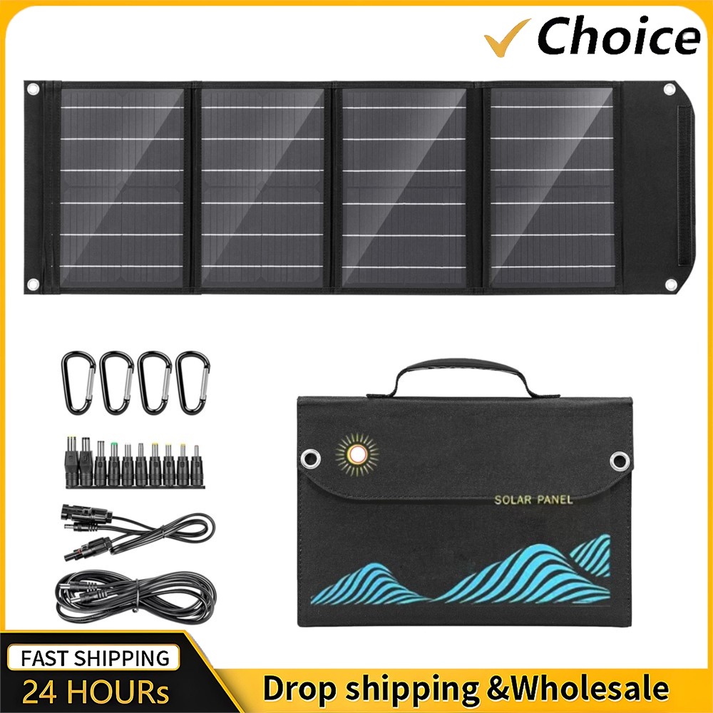 1000W Solar Panel Solar Folding Bag USB+DC Output Solar Charger Outdoor Power Supply for Home Mobile