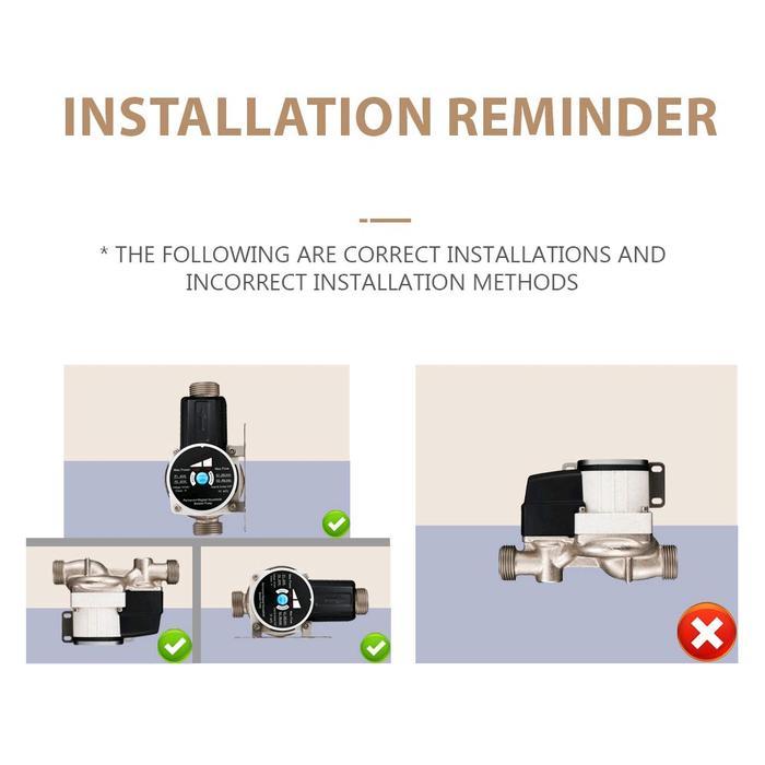 Pompa Pendorong Tekanan Air Otomatis Shower Mesin Cuci Water Heater Keran Wastafel Booster Pump