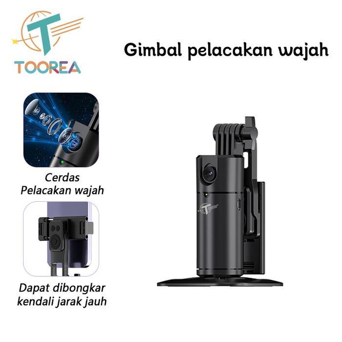 TOOREA Auto Face Tracking Gimbal Stabilizer Mini Portable Handphone Stabilizer 360 Rotation