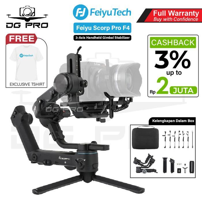 Feiyu Tech Scorp Pro F4 Handheld Gimbal Stabilizer Original Scrop F 4