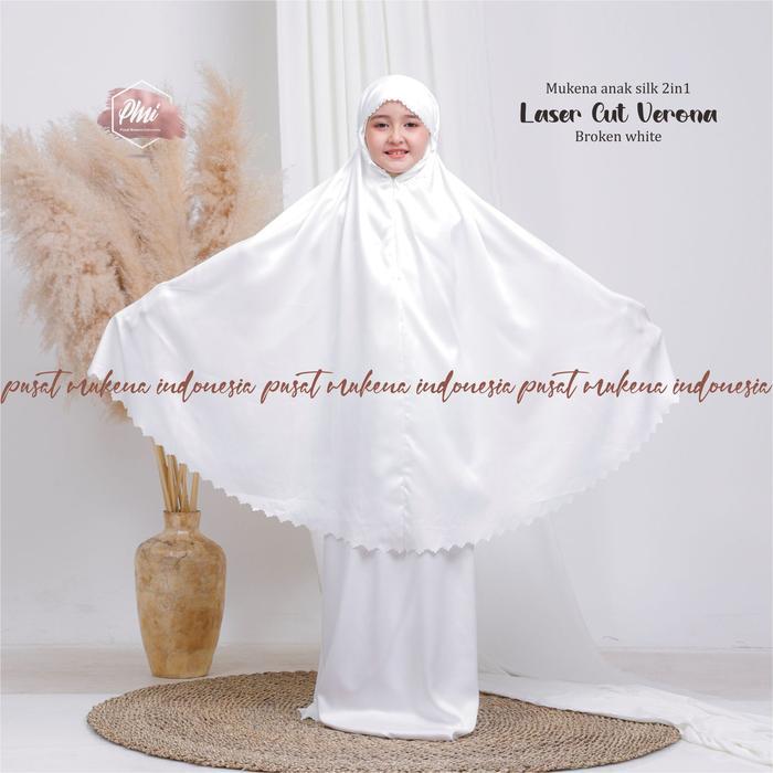 PUSAT MUKENA INDONESIA - MUKENA ANAK LASER CUT VERONA
