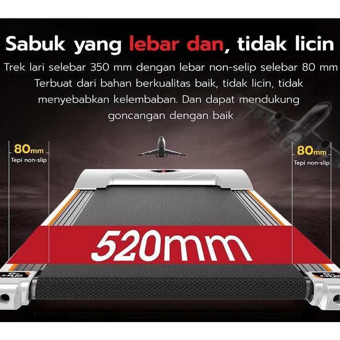 Bettergrow Treadmill Listrik Treadmill Elektrik Alat Olaharga Gym Lari Walking Pad Running Pad