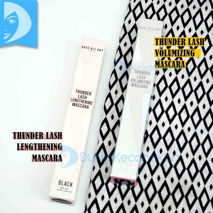Rose All Day Thunder Lash Mascara Black Maskara Waterproof Smudgeproof