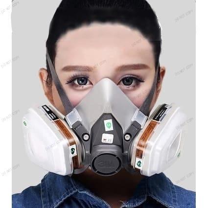3M Masker Lab 6200 Full Set Masker Cat Masker Gas - 6200 Merk 3M