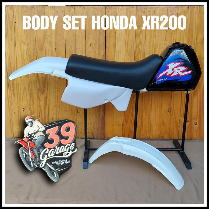body set honda XR 200 cover set honda XR200 bodi kit XR200 - Hitam