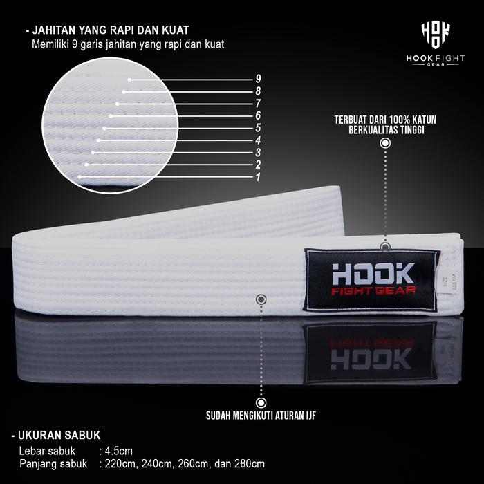 Sabuk Judo Hook Judo Belt Karate Silat Taekwondo