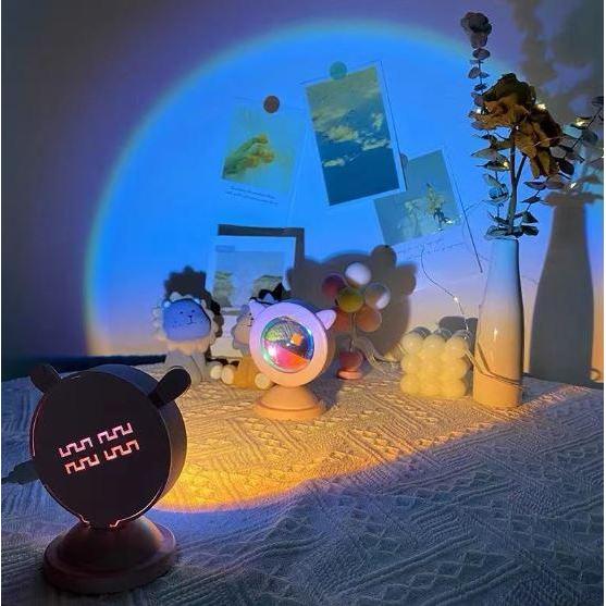 HL0373 Lampu Sunset Cat Led Lampu Sunset Efek Matahari Led Lampu Fill Proyektor Sorot Sunset