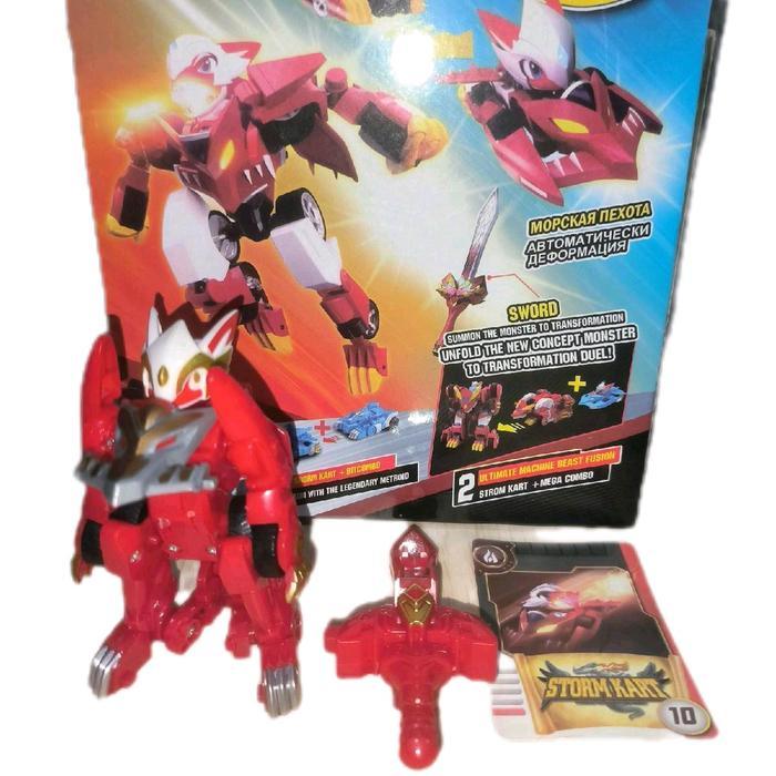 Playgro Omocha - Monkart Megaroid Draka Leo Zero Mainan Monkart Dakra Metroid Robot Mobil Dan Pedang