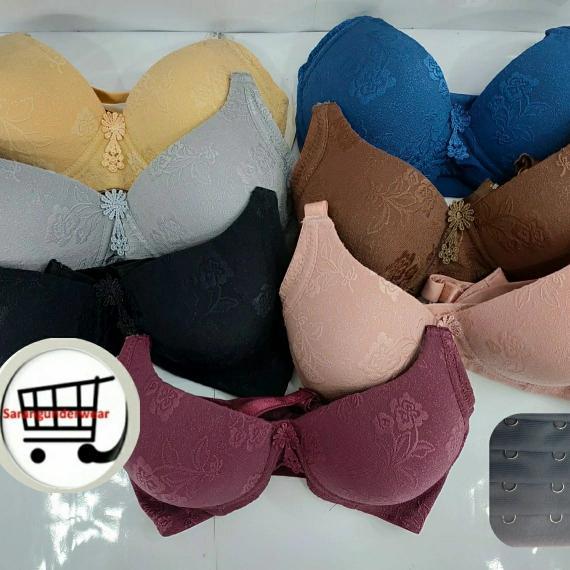 Bh Elena E 24100 Bra Shapphire Tanpa Kawat Busa Tipis Cup B Co