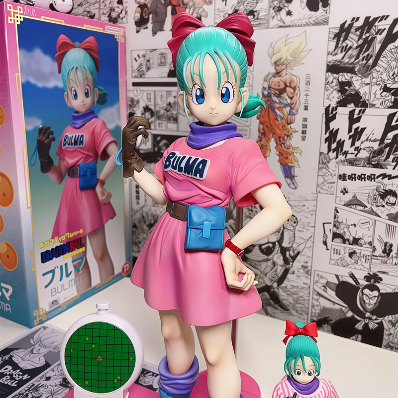 26cm Dragon Ball Z Bulma Figurine Glitter and Glamours Figure Bulma Action Figure Pvc Statue