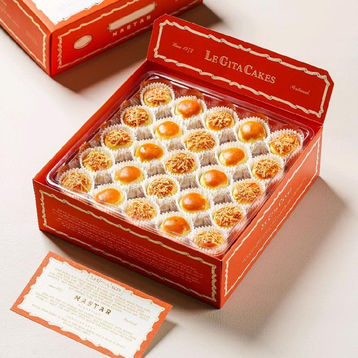 Promo LeGita Cakes Nastar Campur (Polos & Keju) Premium 50 Khas Pontianak