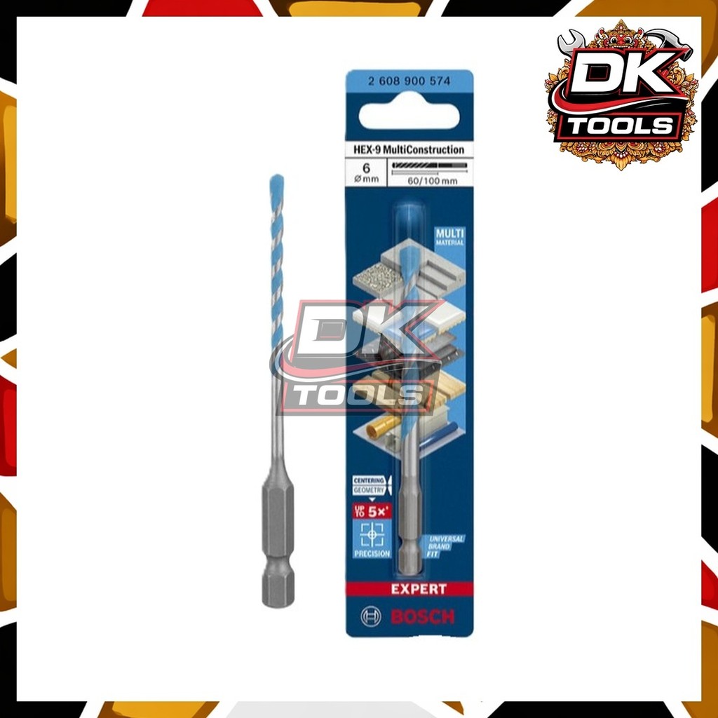 Bosch Mata Bor Beton 5x85mm Multiconstruction  Hex-9 - Mata Bor Multi Material 5mm HEX-9 - Mata Bor 