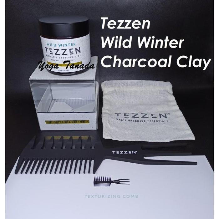 POMADE TEZZEN WILD WINTER ACTIVATED CHARCOAL CLAY LIMITED EDITION