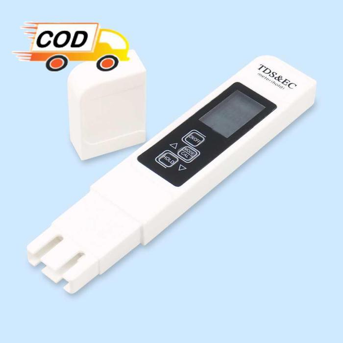 Alat Ukur TDS EC Meter Hitung Kualitas Air Minum Hidroponik Kolam Aquarium Ikan Digital Deteksi