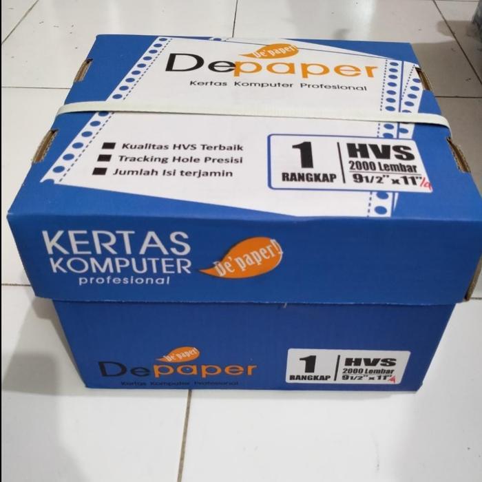 Kertas Continuous Ppob 1Ply 9,5X11"/4 (Bagi Empat Sejajar)