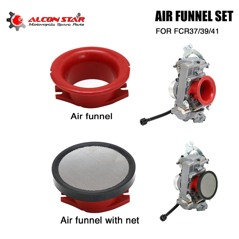 Alconstar- Carburetor Velocity stack Air Funnel With Net For FCR37 FCR39 FCR41 OEM 1130-808-7000 Mot