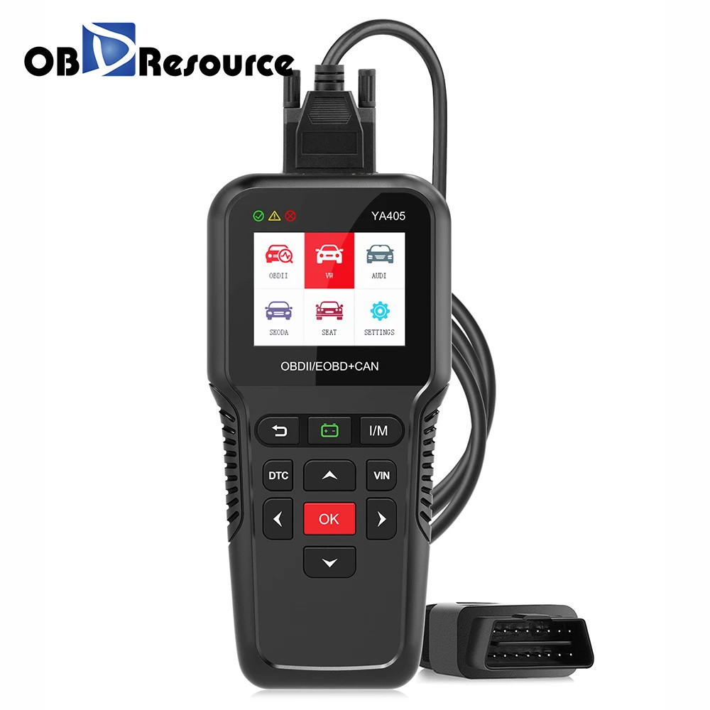 Full Systems Diagnostic Scan Tool YA405 for VW Audi Skoda Seat OBD2 Vehicles Full Functions Scanner 