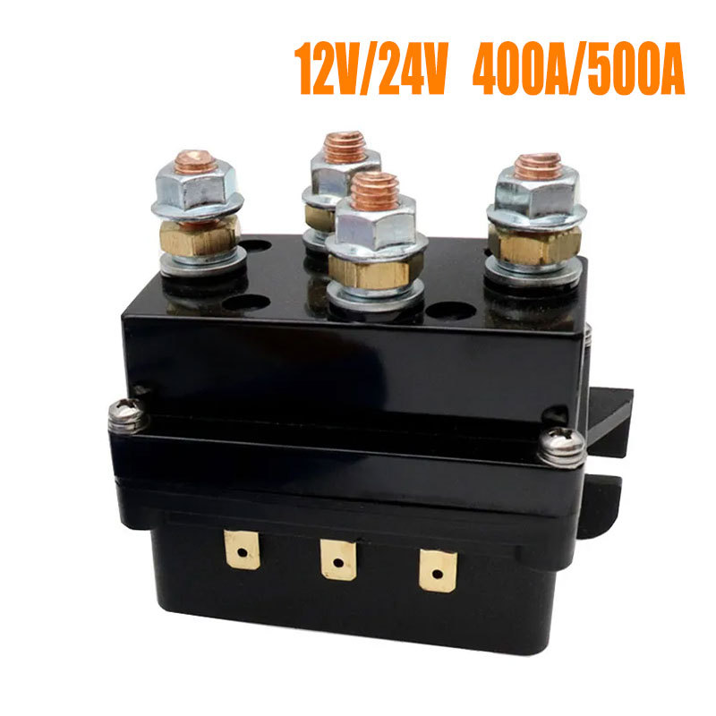 Universal 400A/500A Contactor Winch Control Solenoid Relay Electric Wireless Remote 12V Control Syst