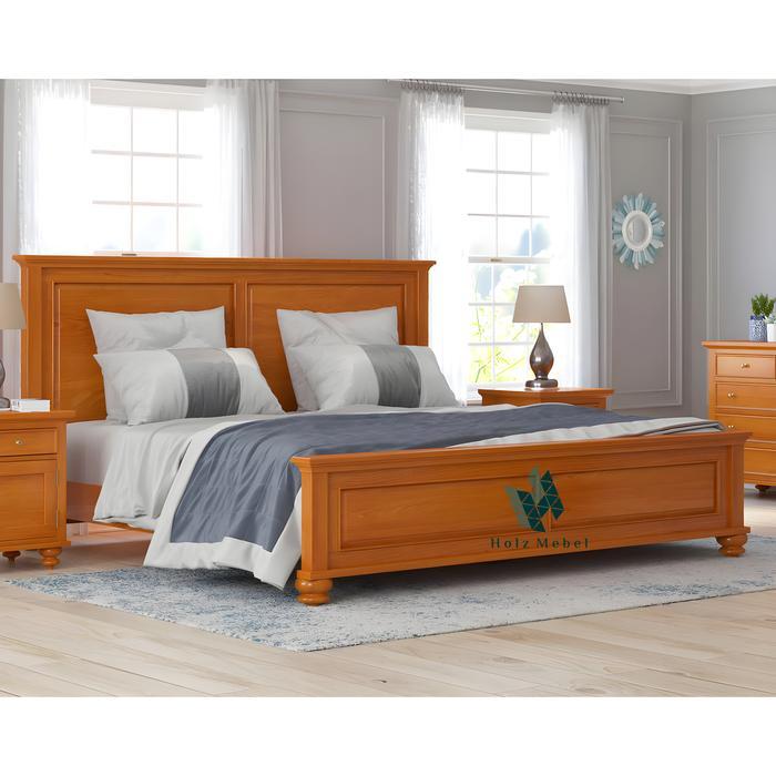 DIPAN TEMPAT TIDUR KAYU JATI, RANJANG TEMPAT TIDUR - 120 x 200