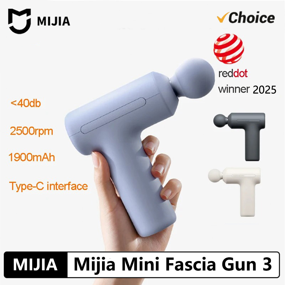 2025 NEW MIJIA Mini Fascia Gun 3 Portable Muscle Massage Gun 12kg Thrust Brushless Silent Motor 3