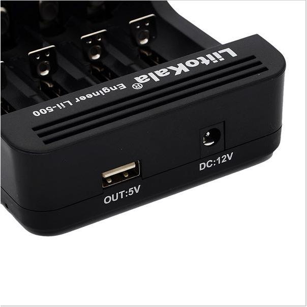 LIITOKALA LII-500 CHARGER BATERAI 1A LI-ION NIMH/NI-CD 18650 26650 AA ORIGINAL QUALITY