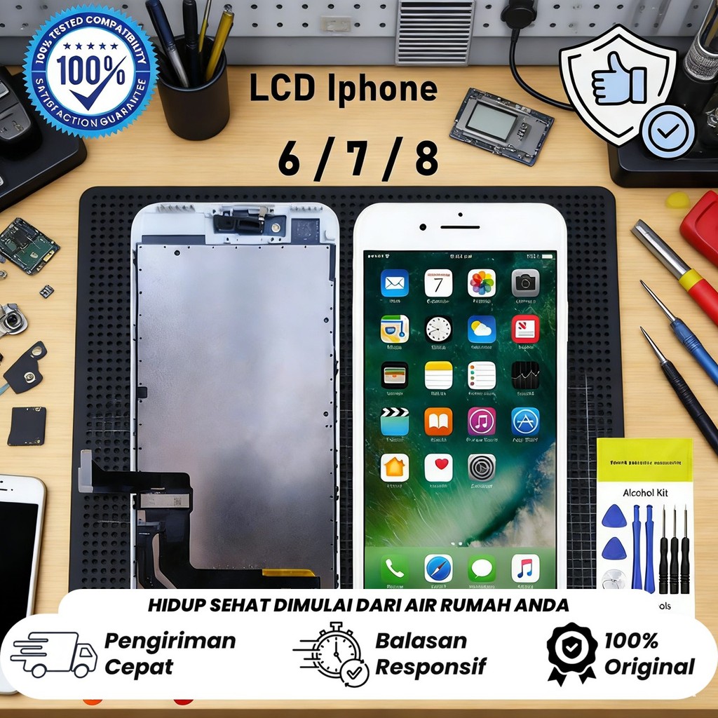 Part LCD iPhone 6 6s 7 8 Plus Original Look - 100% ORIGINAL