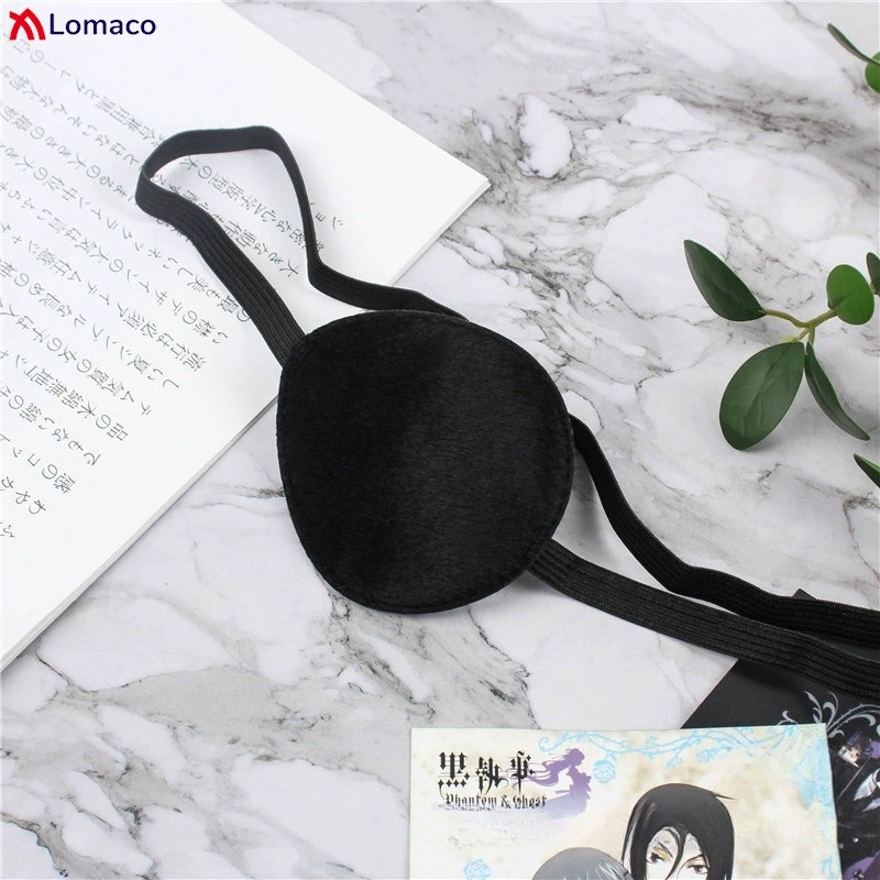Anime Black Butler Ciel Phantomh Sebastian Himeno Hua Cheng Cosplay Eye Mask Pirate Black Patch