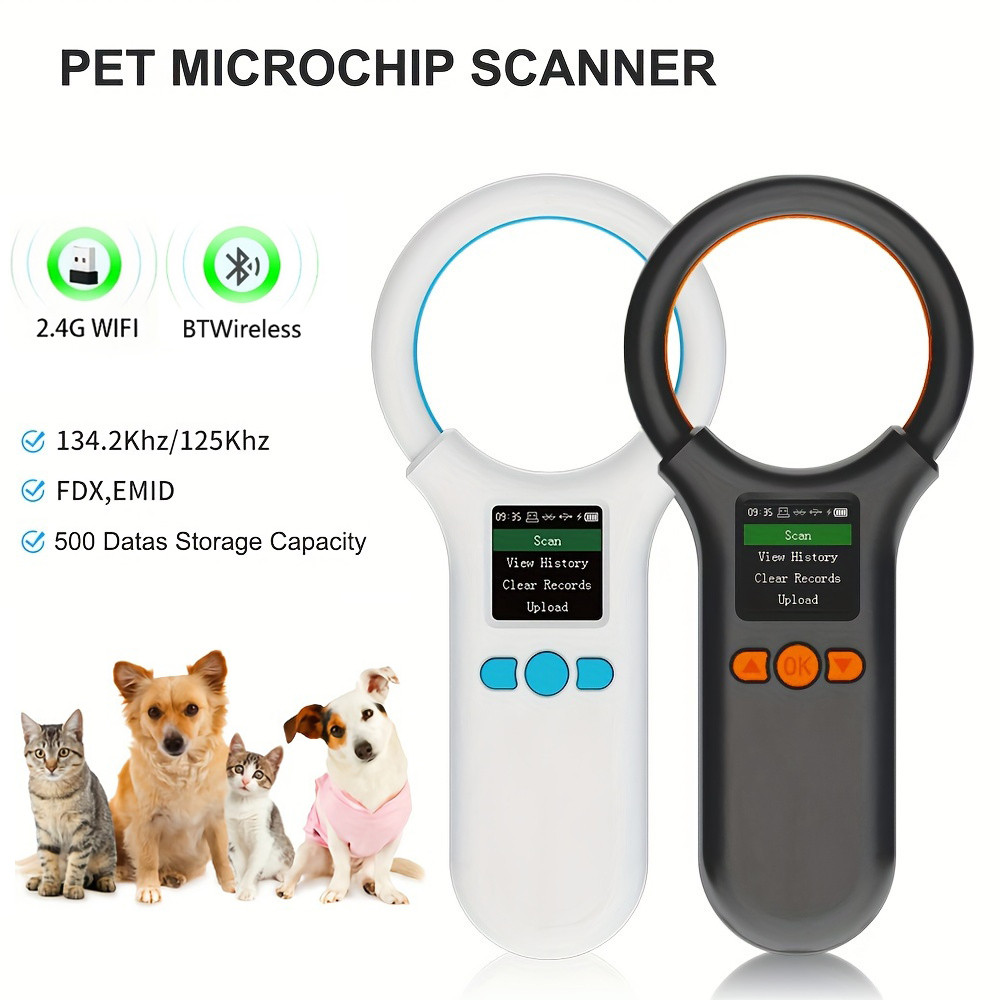 USB/Bluetooth Animal Tag Reader RFID Reader Animal Microchip Scanner Pet Chip Reader Ear Tag Scanner