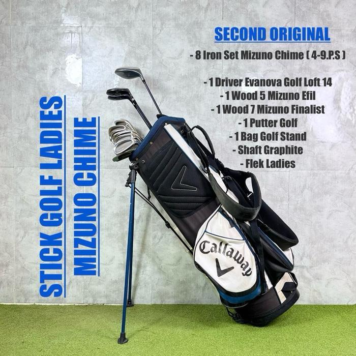 Promo Stick Golf Ladies Mizuno Golf Shaft Graphite Flek Ladies Original Fullset Bag Golf