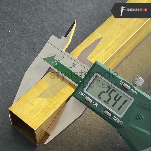 Pipa Hollow Kuningan Pipa Kotak Kuningan 25,4 X 25,4 MM
