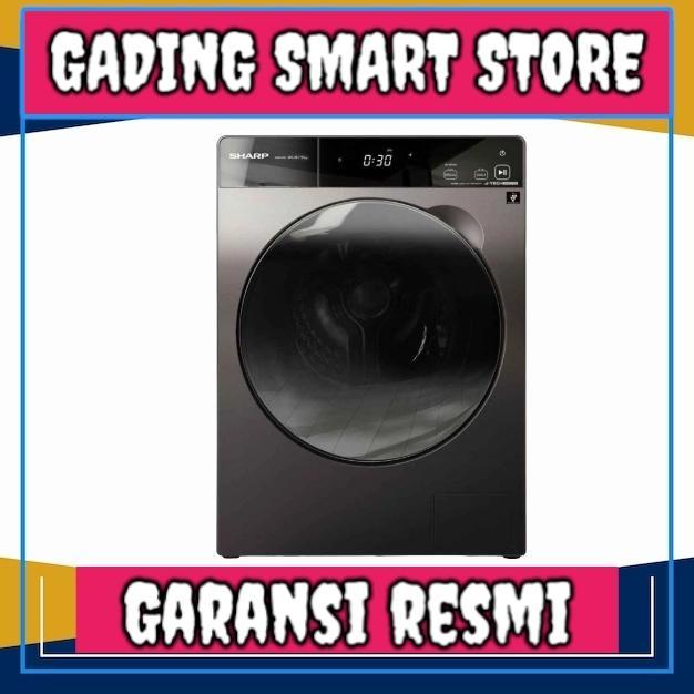 SHARP Mesin Cuci Front Front Loading 10.5 Kg ESFL1410DPX Wash And Dry
