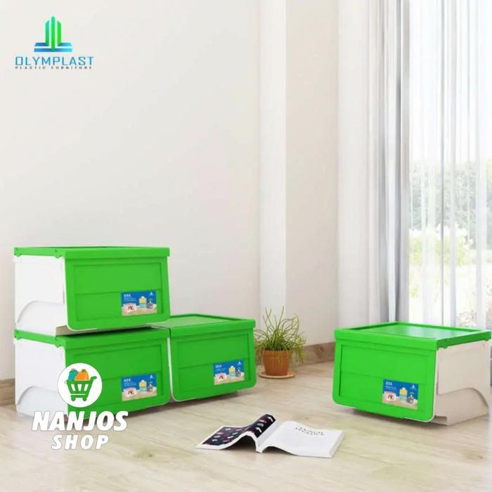 Olymplast Penyimpanan Plastik Container Box Kotak Rak Plastik OSS