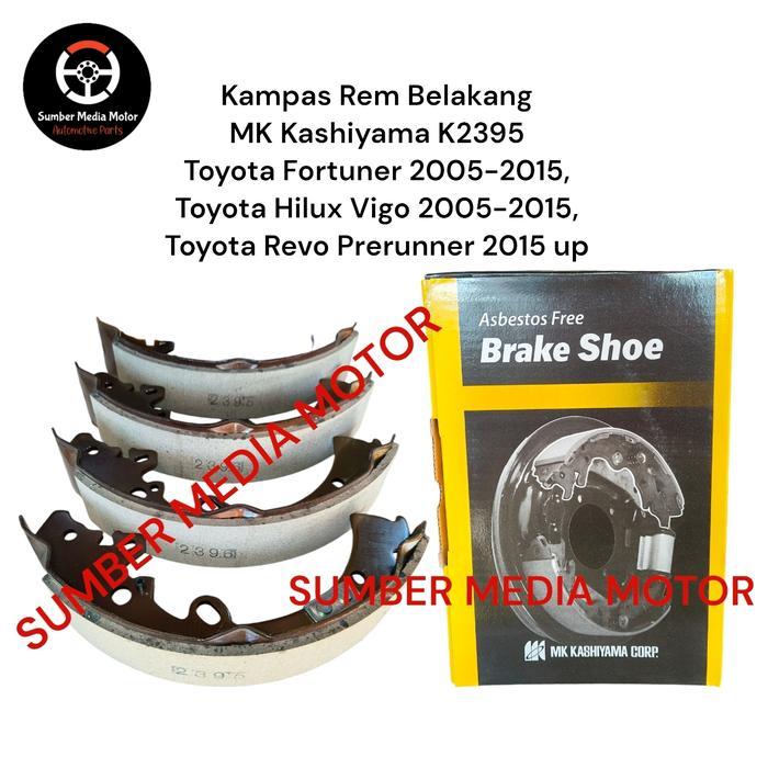 Mk Kashiyama Kampas Rem Belakang Brake Shoe K2395 ToyotaFortunerTahun2005-2015,