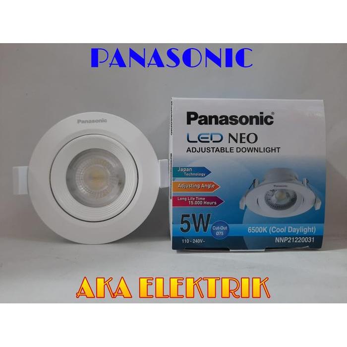 Lampu Led Panasonic Adjustable Downlight 5 Watt NNP21220/NNP21200