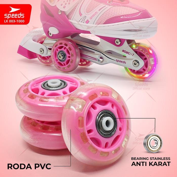 Sepatu Roda Anak Power King Inline Roda Full Karet 666 barang impor