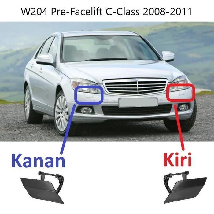 Cover Nozzle Washer Tutup Towing Lampu Bumper Mercedes W204 C200