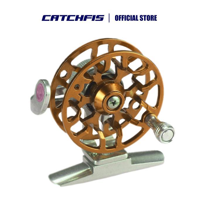 Catchfis-Reel Pancing Tokos Katrol Kerekan Pancing Fishing Material Full Metal Reel Tokos Df55 Ikan