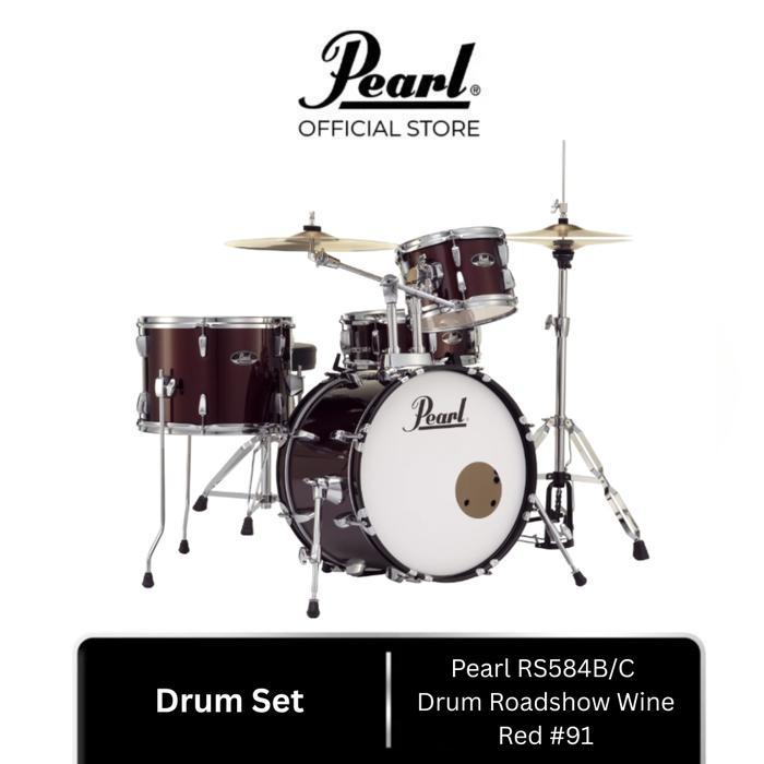 Pearl RS584B/C Drum Roadshow Wine Red #91 | Drum Set Akustik