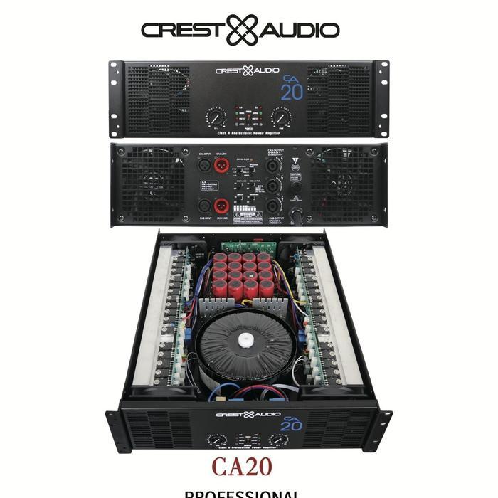 power amplifier crest audio ca20/ca 20 body panjang